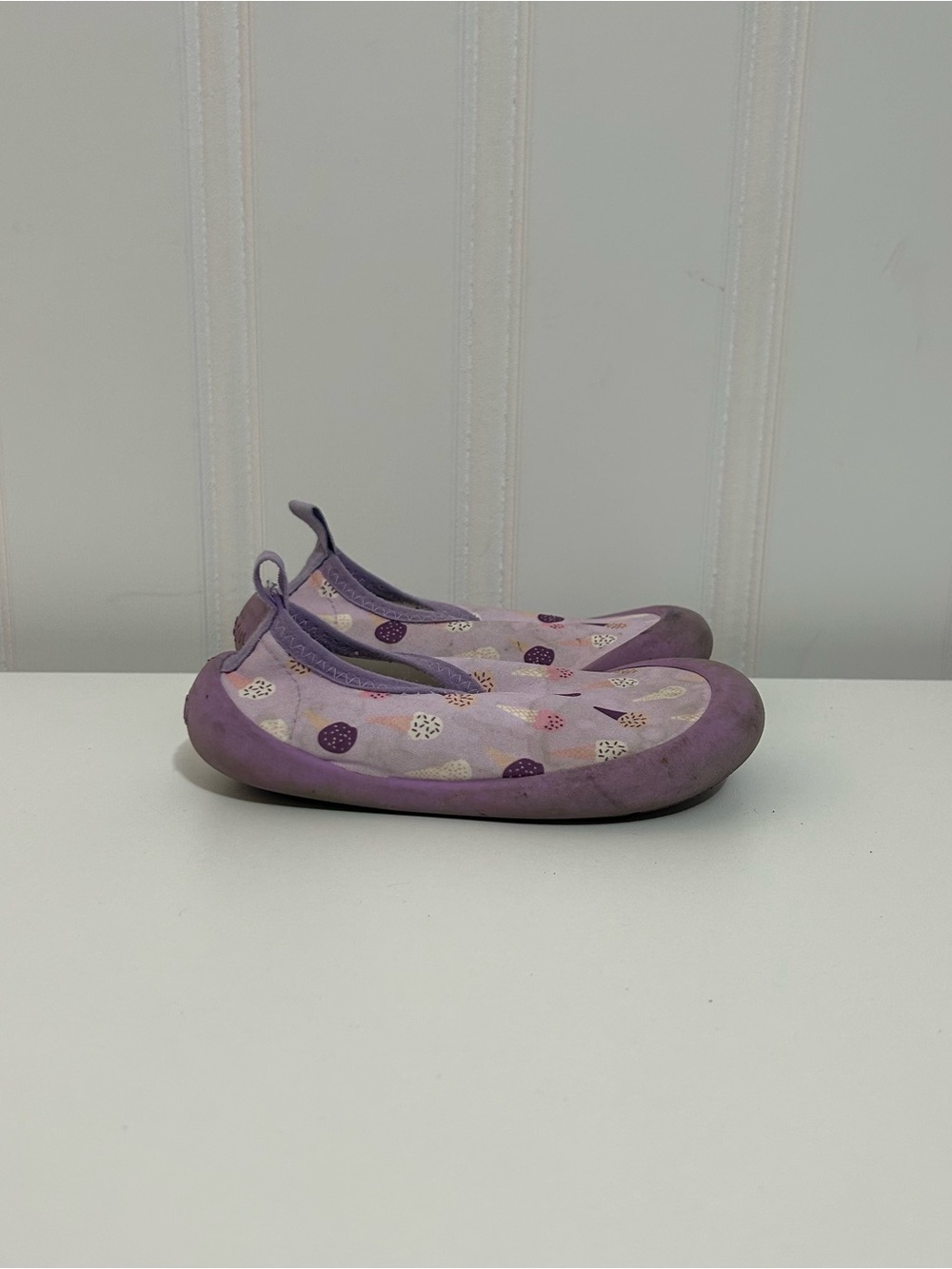 Jan & Jul Kids Purple Slip-On Water Shoes - Polka Dot Print